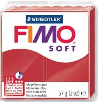 2Р Пластик FIMO/ Рождественский красный SOFT, 57 гр, Германия