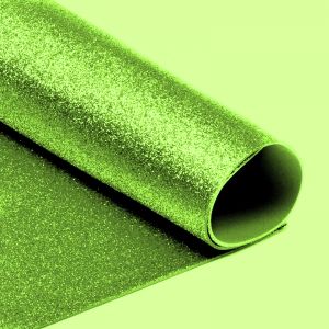 Иллюстрация Фоамиран глиттер 2 мм/ Зеленый классик, 20х30 см
