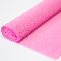 Иллюстрация Гофрированная бумага/ Розовая, 50х250 см