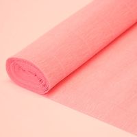 Гофрированная бумага/ Нежно-Розовая , 50х250 см