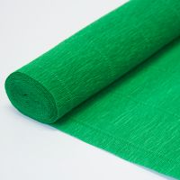 Иллюстрация Гофрированная бумага/ Зеленая, 50х250 см