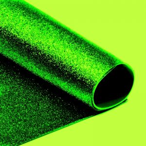 Иллюстрация Фоамиран глиттер 2 мм/ Зеленый темный, 20х30 см