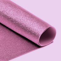 Иллюстрация Фоамиран глиттер 2 мм/ Розовый, 20х30 см
