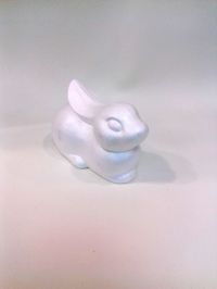 Иллюстрация Кролик малый - фигурка из  пенополистерола
