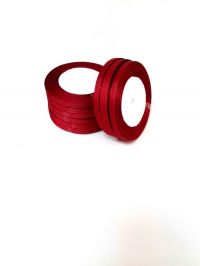 Репсовая лента 6 мм/ Красная темная, 18 метров