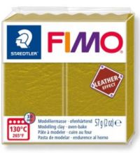 519 Пластик FIMO/Leather-Effect кожа, Оливковый 57 гр,