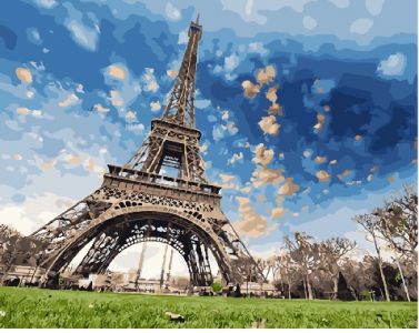 Иллюстрация Картина по номерам 40х50 см/ Небо Франции GX 29440