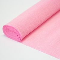 Гофрированная бумага/ Розовая светлая, 50х250 см