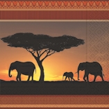 Иллюстрация Салфетка/ Африканская равнина - Colourful Life, 33х33 см для декупажа, Германия