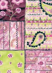 Иллюстрация Лоскутное шитье в розовом - Бумага DECOPATCH 30х40см