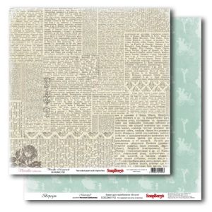 Иллюстрация Версаль, Маскарад - бумага для скрапа 30х30 см, ScrapBerry's, США