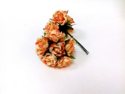 Иллюстрация Шелковые Цветы 25 мм/ Персиковые, 6 штук в упаковке
