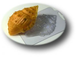 Иллюстрация Форма для мыла/ Морская ракушка Малая (51 гр) 94x66x25 мм