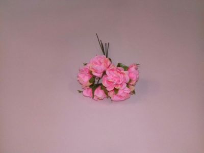 Иллюстрация Шелковые Цветы 25 мм/ Розовая пудра, 6 штук в упаковке