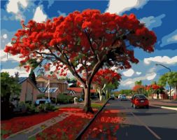 Иллюстрация Картина по номерам 40х50 см/ Красное дерево GX 25492