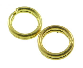 Иллюстрация Соединительное кольцо двойное, 20 шт, 5х0.7 мм, золото