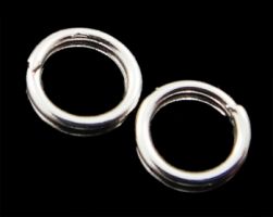 Иллюстрация Соединительное кольцо двойное, 20 шт, 5х0.7 мм, серебро