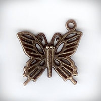 Бабочка - подвеска 19х21х1 см, бронза антик