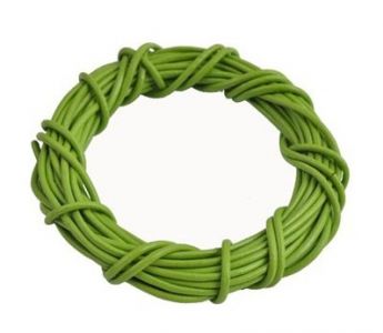 Иллюстрация Шнур кожа 2 мм/ Зеленый майский, 1 метр, High Quality Jewelry