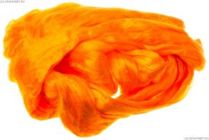 Иллюстрация Вискоза/ Оранжевая, 25 гр - гребеная лента, Россия