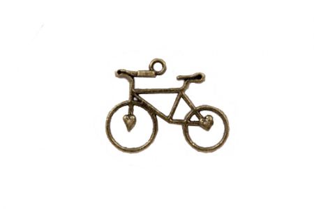 Иллюстрация Велосипед - подвеска 25х31, цвет бронза антик