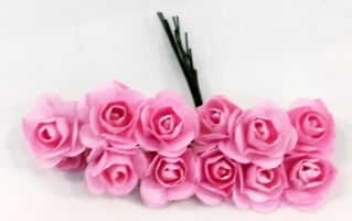 Иллюстрация Бутоны роз 18 мм/ Розовые, 12 шт - бумажные цветы
