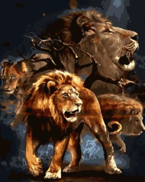 Иллюстрация Картина по номерам 40х50 см/ Король лев OK 10112 Эксклюзив!!!