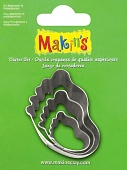 Иллюстрация 36030 Набор каттеров 3 шт/ Ножка детская Makin’s - формочки металл, США