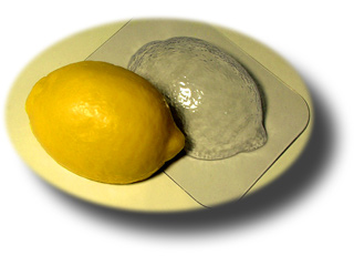 Иллюстрация Форма для мыла/ Лимон (80 гр) 85x61x30 мм