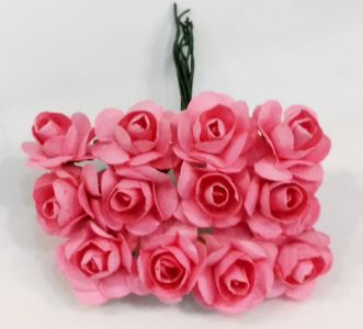 Иллюстрация Бутоны роз 18 мм/ Бордовые, 12 шт - бумажные цветы