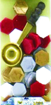 Иллюстрация Сургуч матовый 10х11х90 мм/ Золото, с фитилем