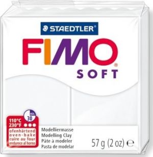 Иллюстрация 0 Пластик FIMO/ Белый SOFТ, 57 гр, Германия