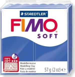 Иллюстрация 33 Пластик FIMO/ Блестящий синий SOFT, 57 гр, Германия