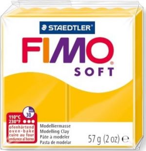 Иллюстрация 16 Пластик FIMO/ Желтый SOFT, 57 гр, Германия