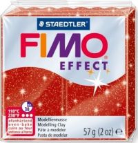 Иллюстрация 202 Пластик FIMO/ Красный с блестками EFFECT, 57 гр, Германия